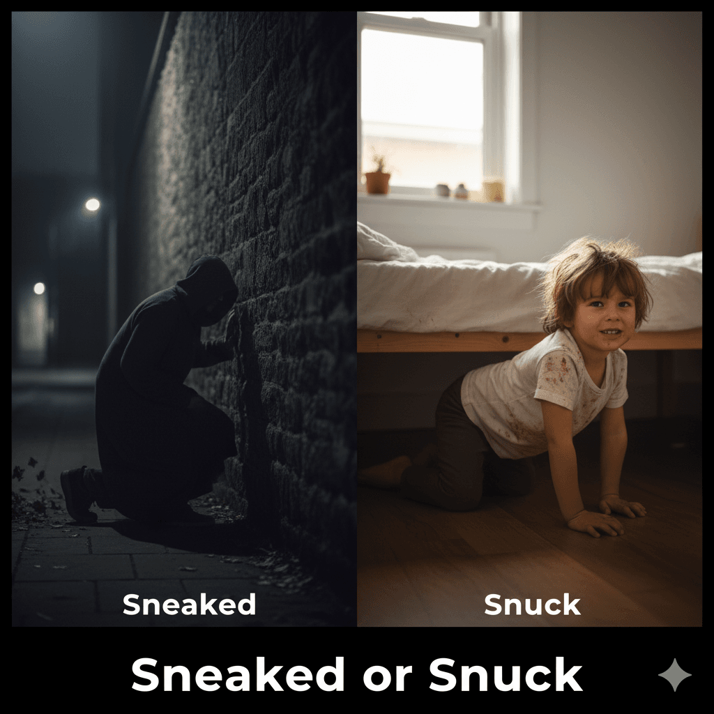 Sneaked or Snuck image