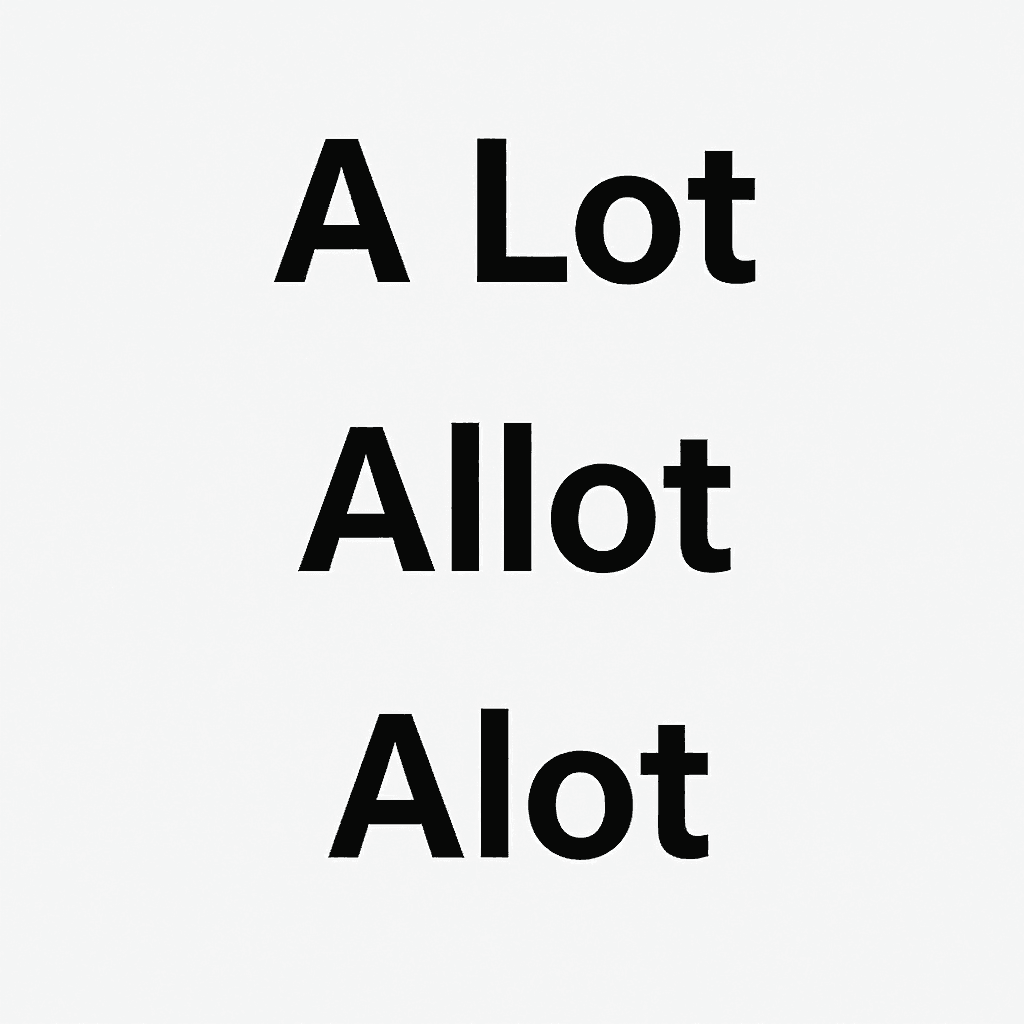 a lot vs allot vs alot image