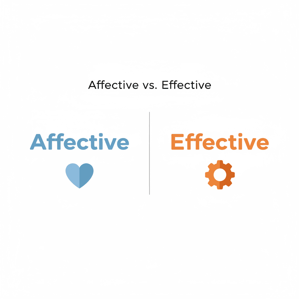 Affective vs. Effective image