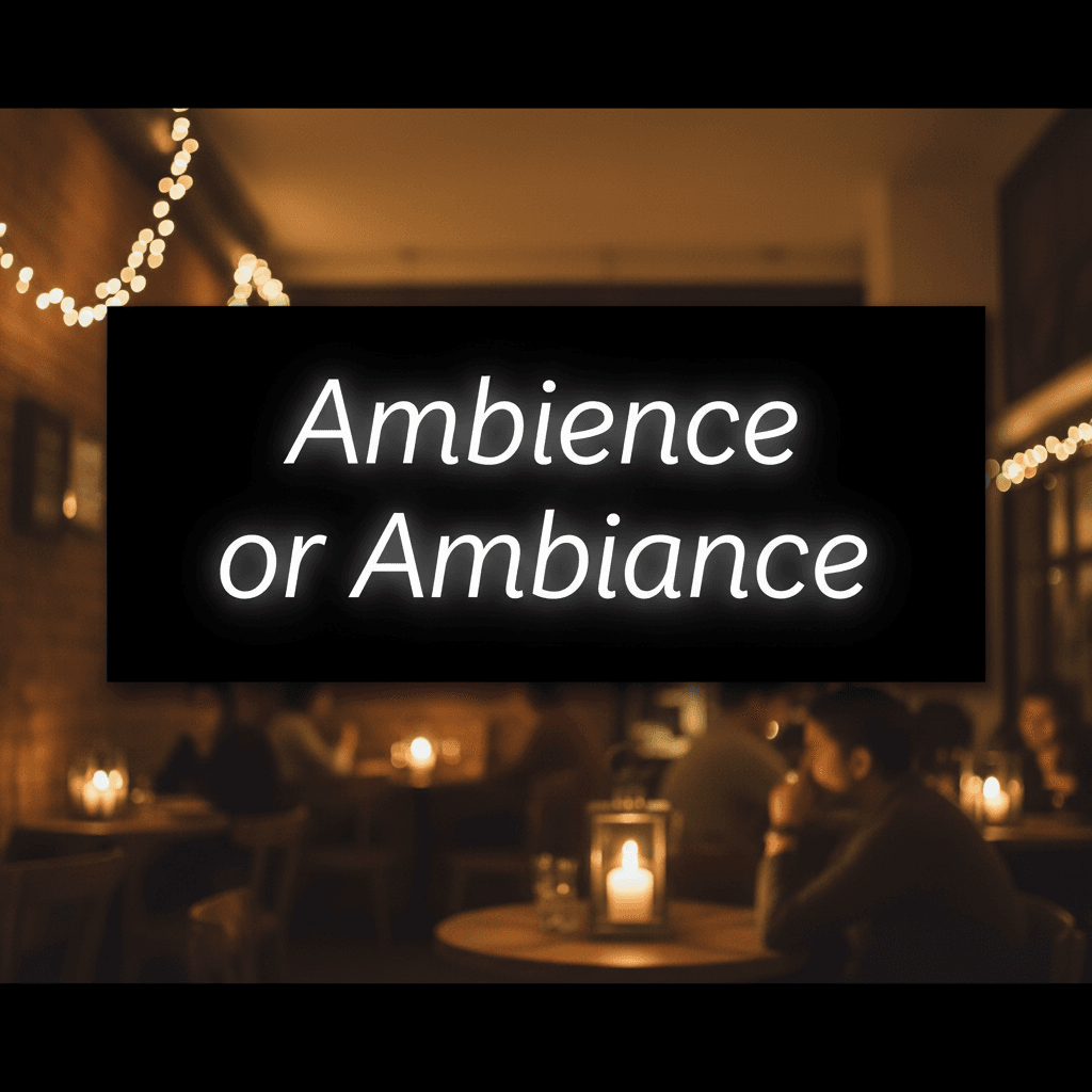 Ambience or Ambiance image