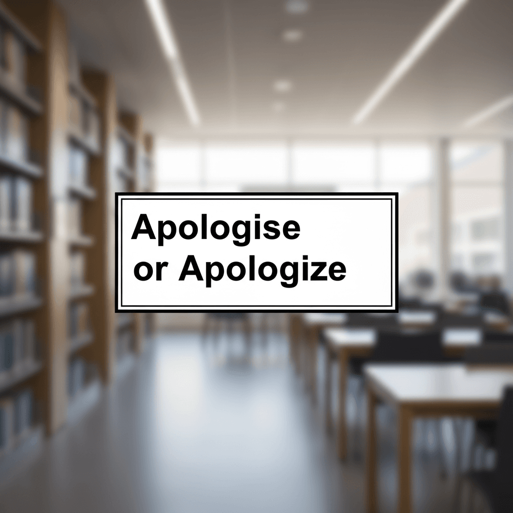 Apologise or Apologize image