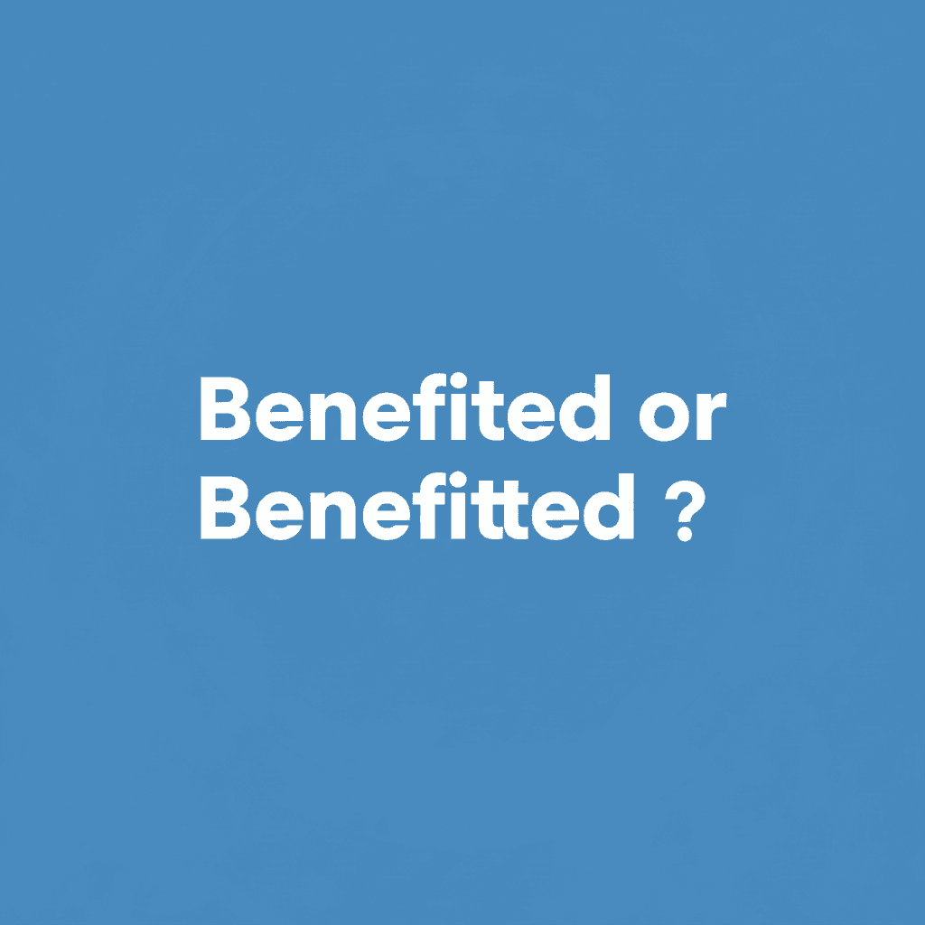 Benefited or Benefitted image