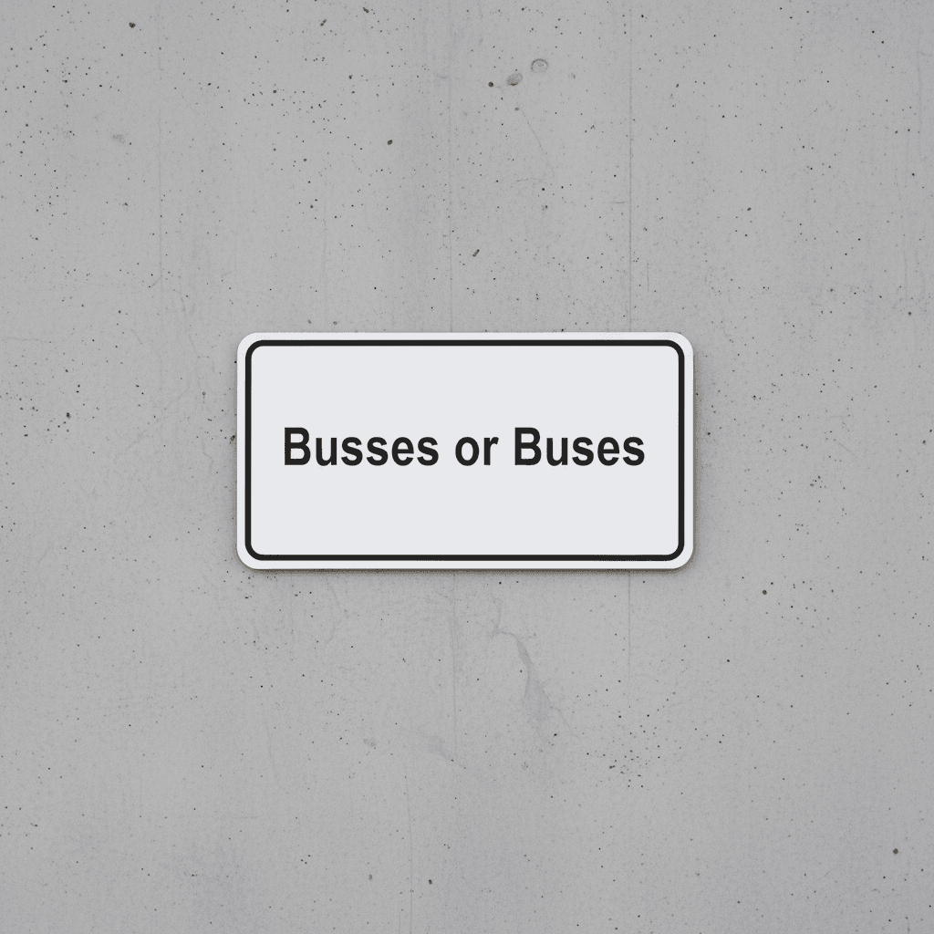 Busses or Buses image