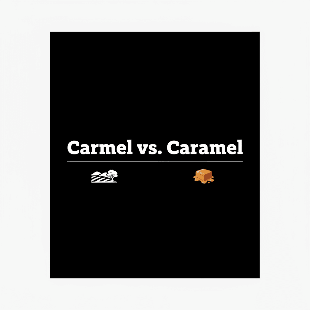 Carmel vs. Caramel image
