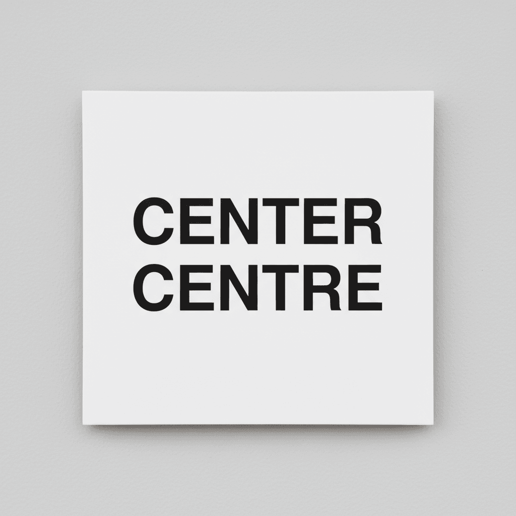 Center or Centre image