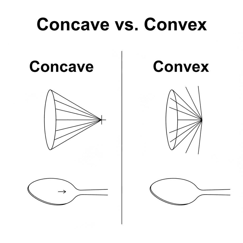 generate a simple image including all the exact words below only_ Concave vs. Co.png