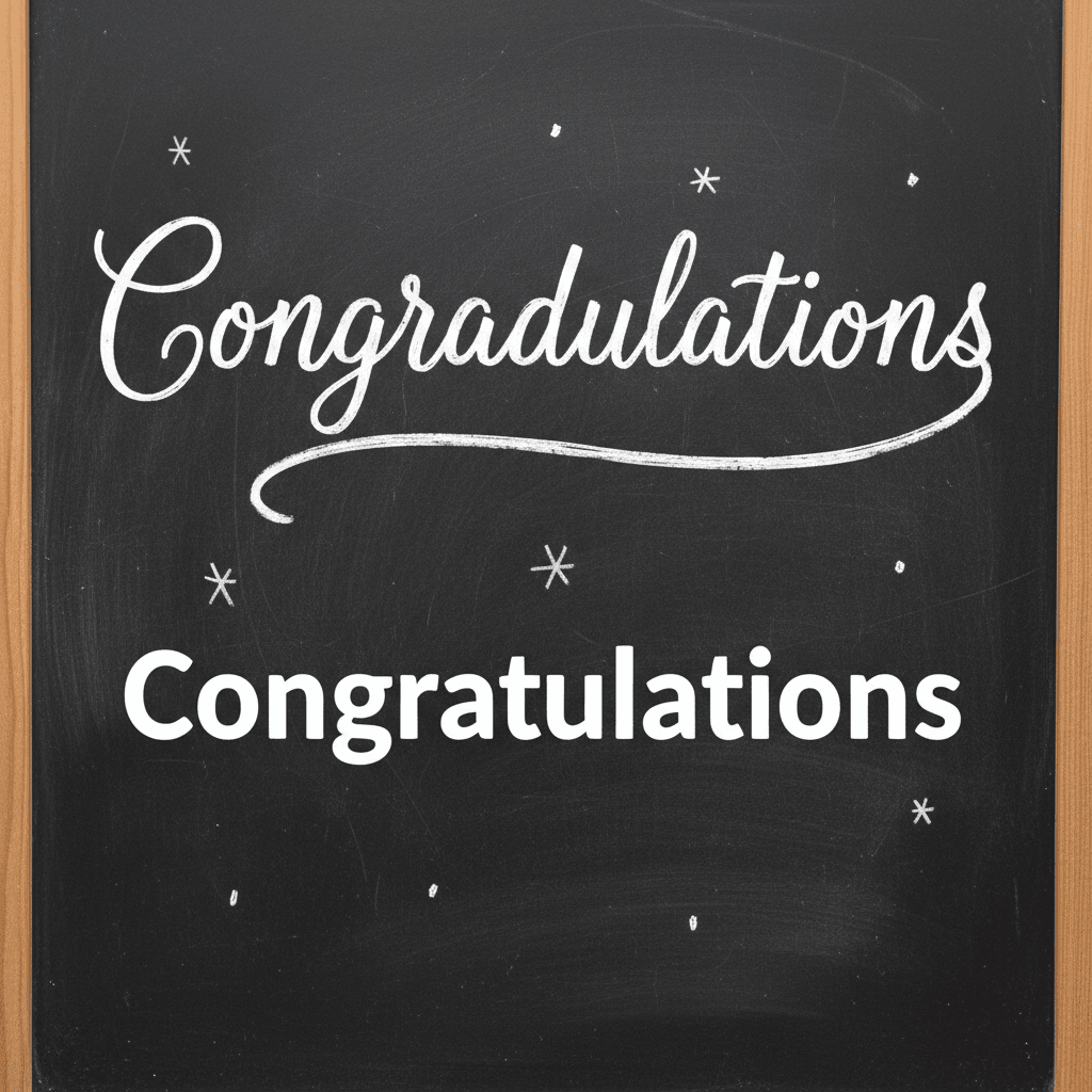 Congradulations or Congratulations image