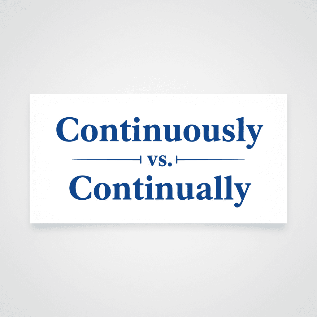 Continuously vs. Continually image