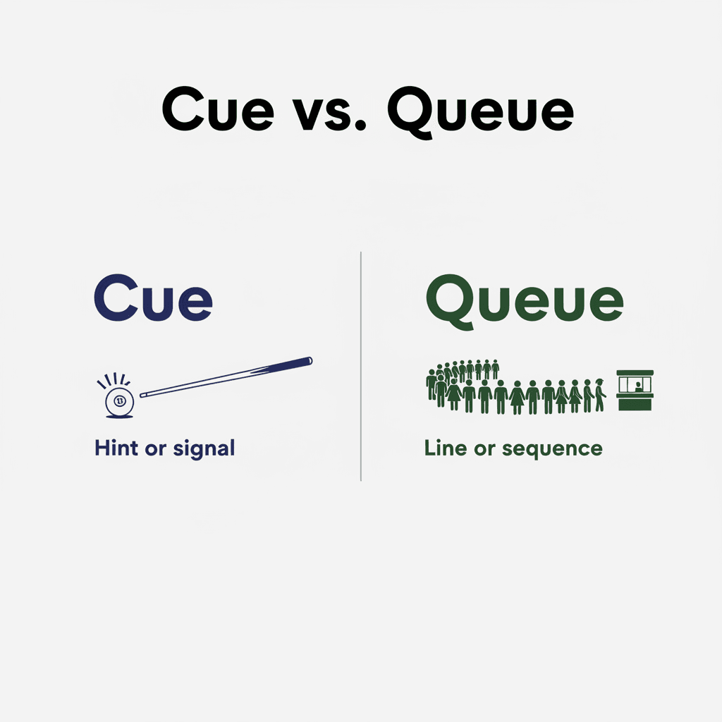Cue vs. Queue image
