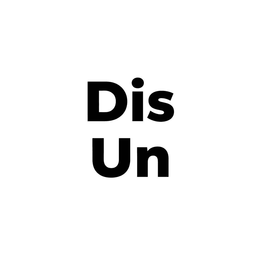 “Dis” and “Un” image