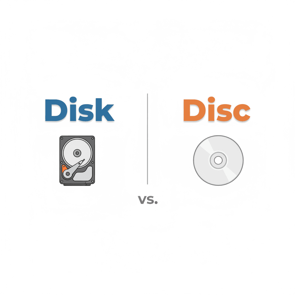 Disk vs. Disc image