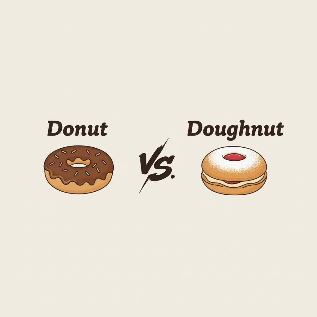 Donut vs Doughnut image