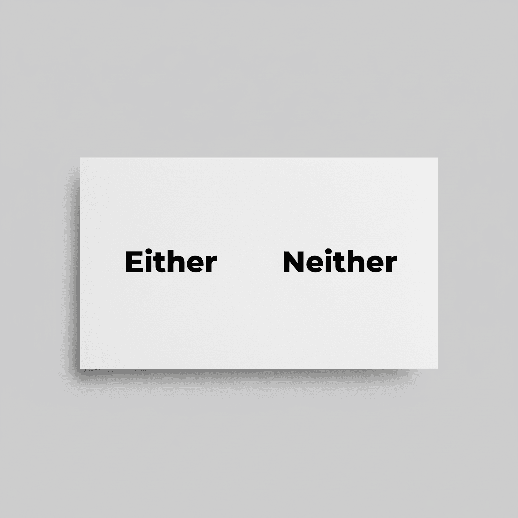 “Either” and “Neither” image