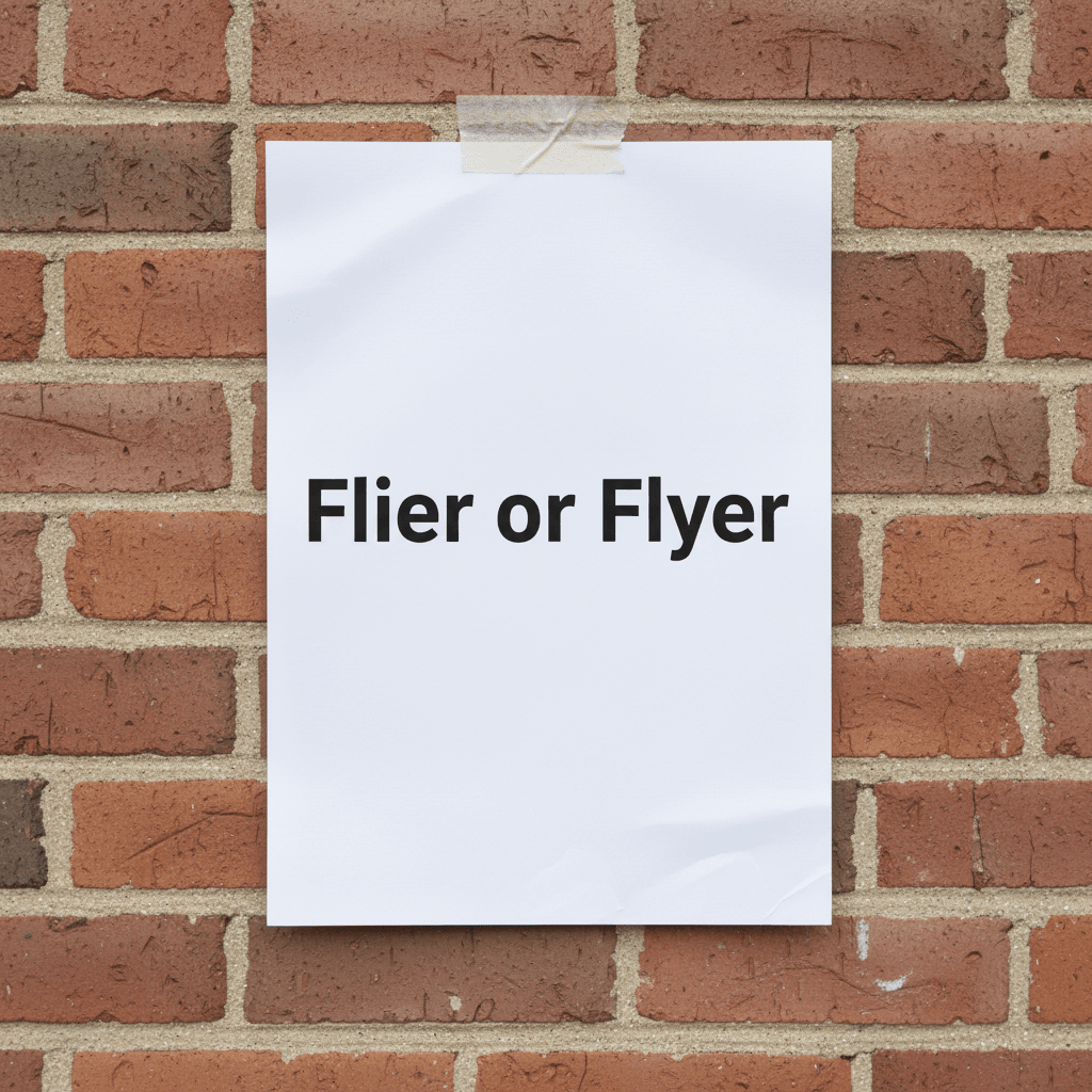  Flier or Flyer image