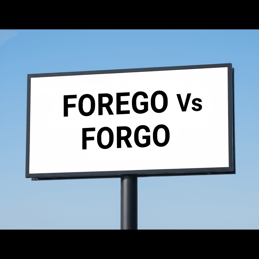Forego Vs Forgo image