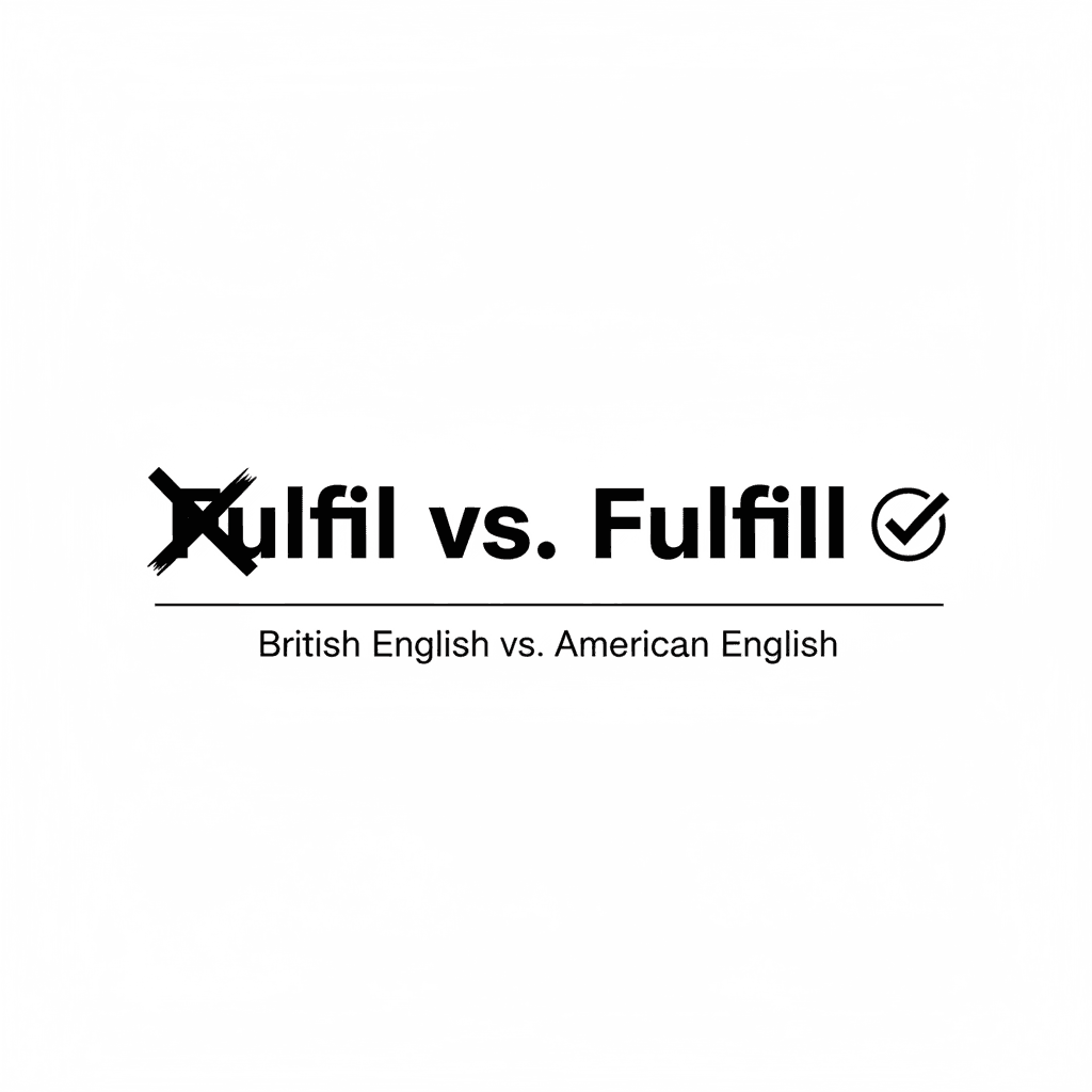 Fulfil vs. Fulfill image