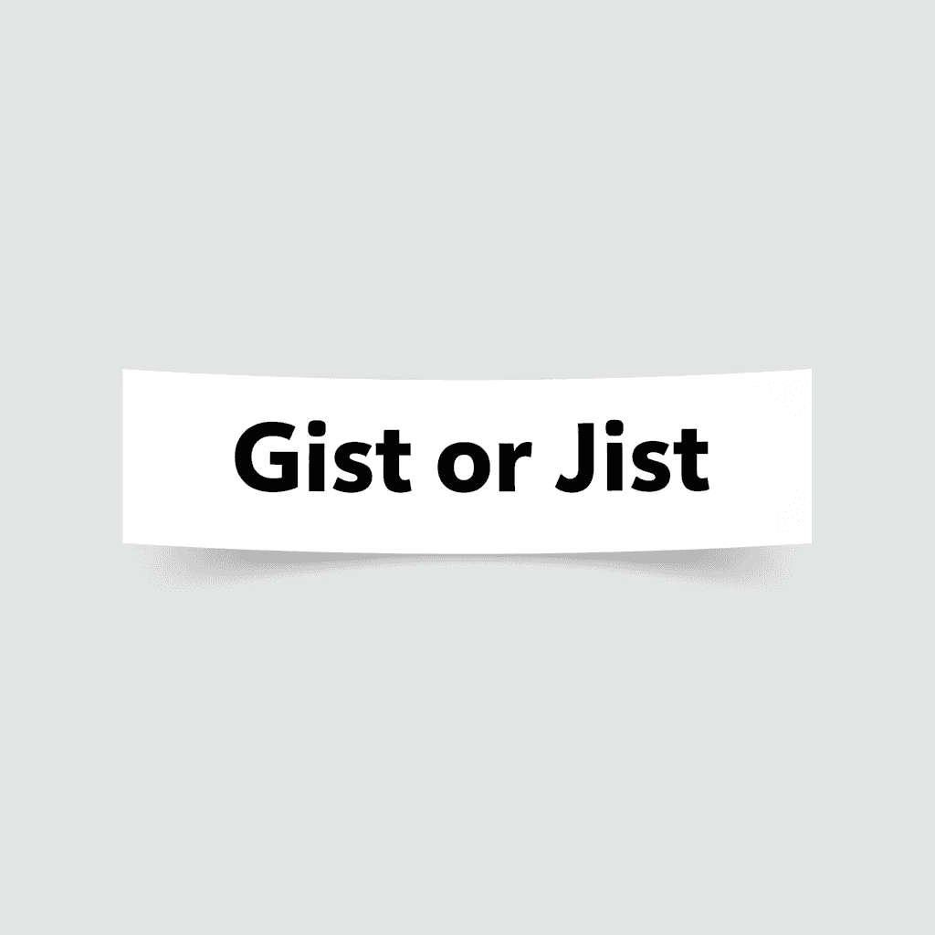 Gist or Jist image