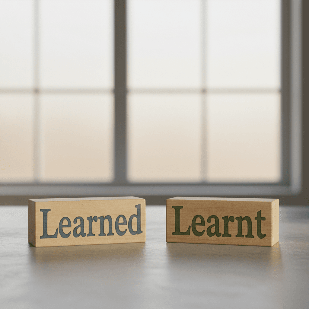 “Learned” or “Learnt” image