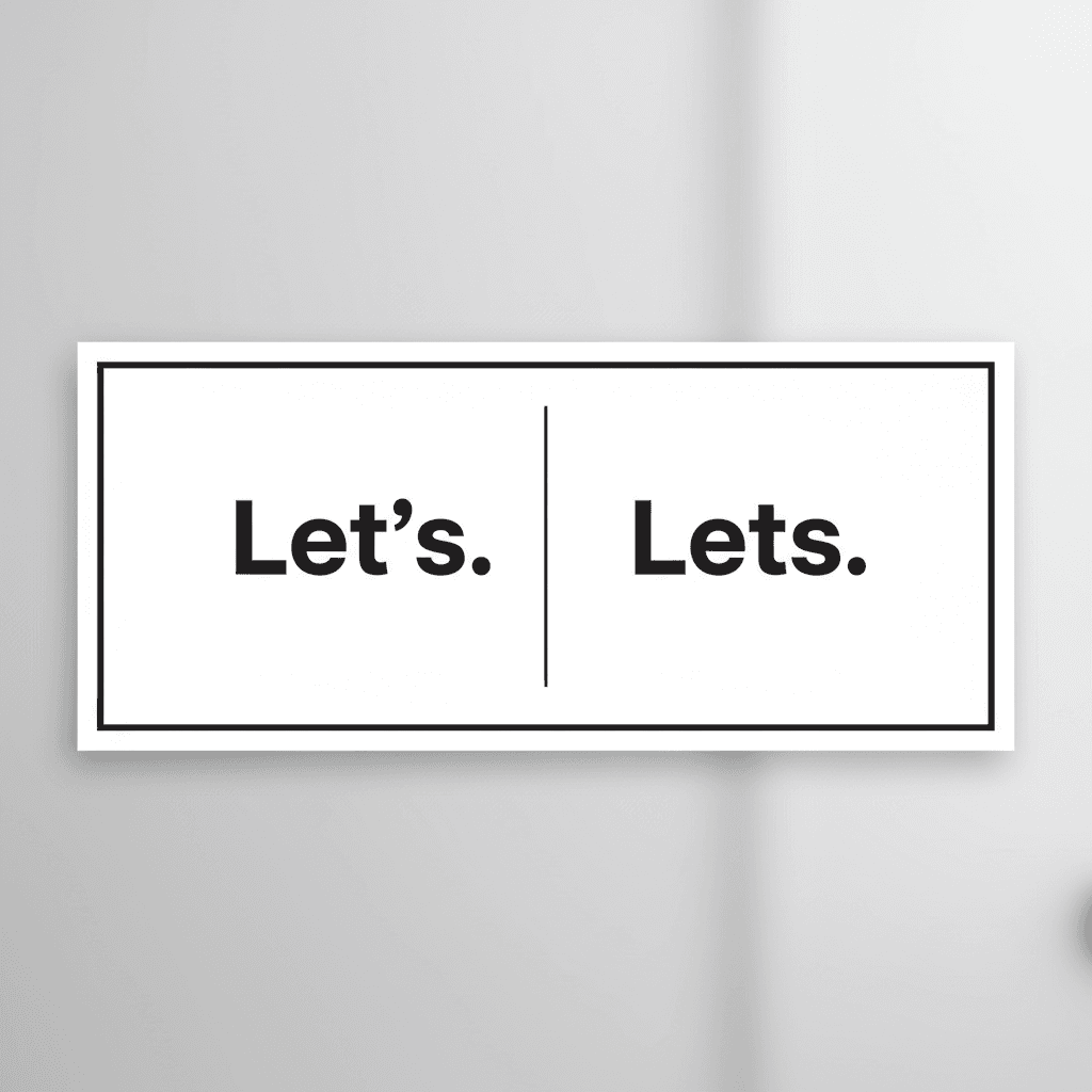 Let’s vs. Lets image