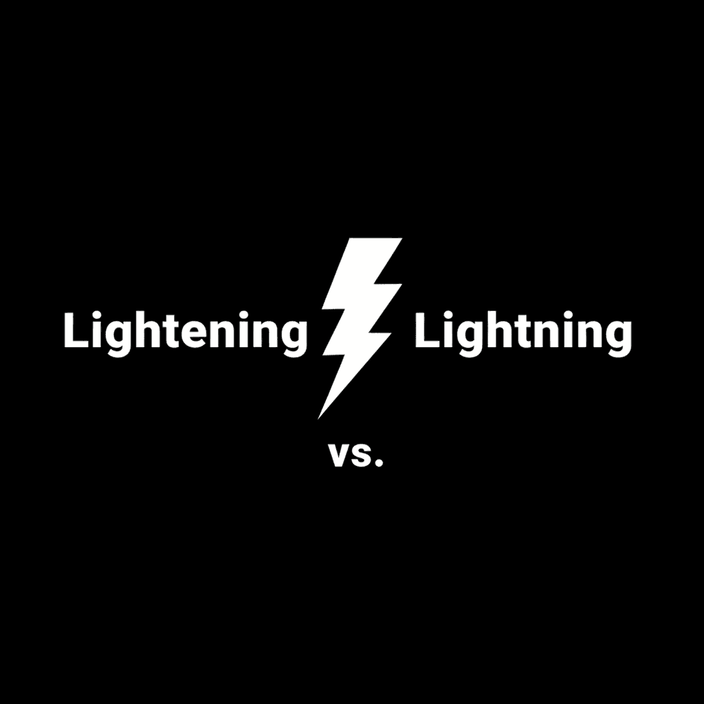Lightening vs. Lightning image