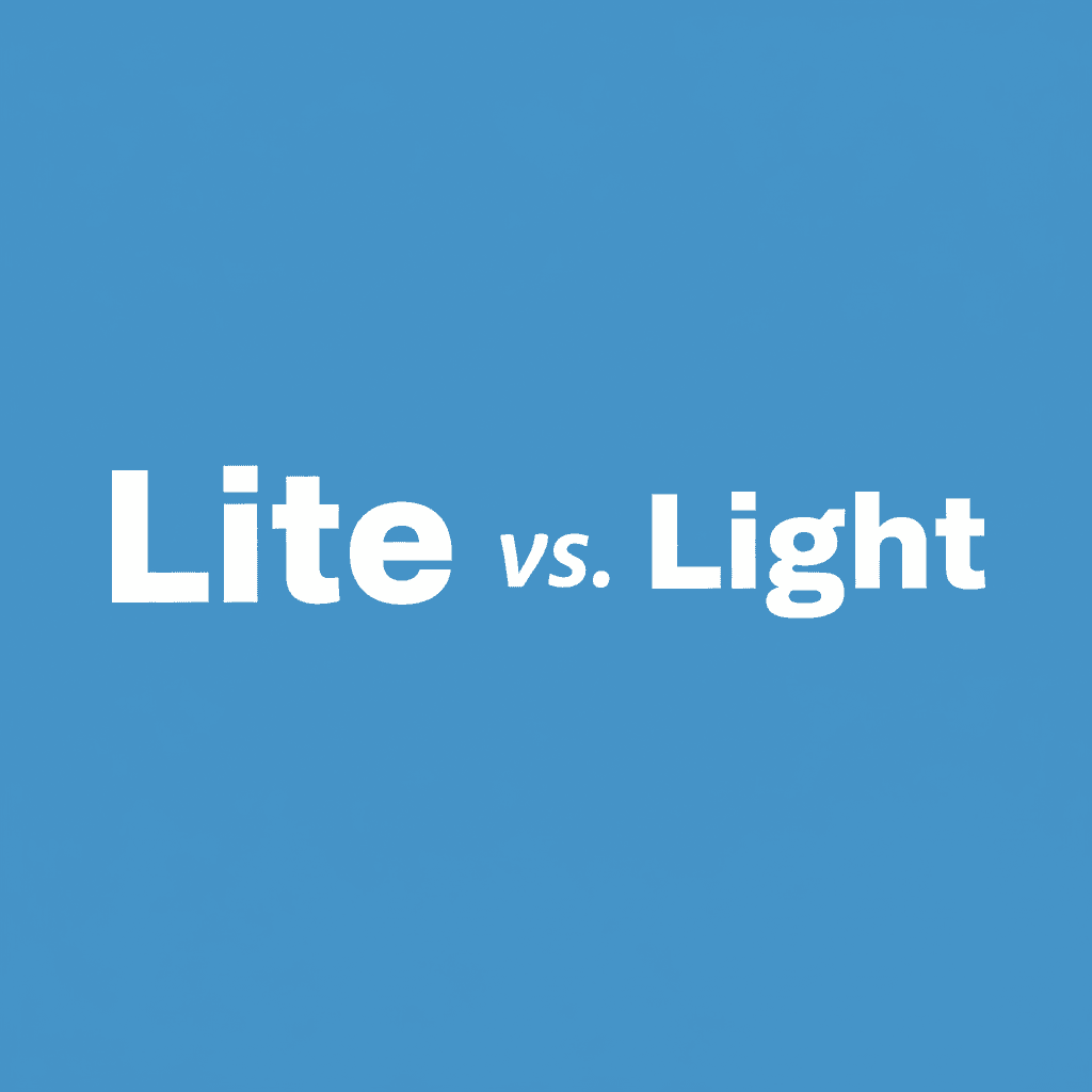 Lite vs. Light image