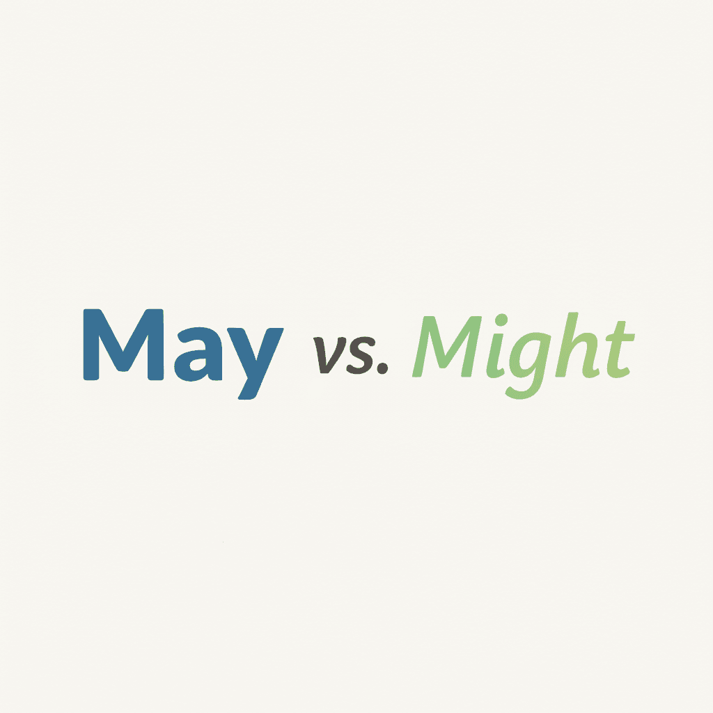 “May” vs. “Might” image