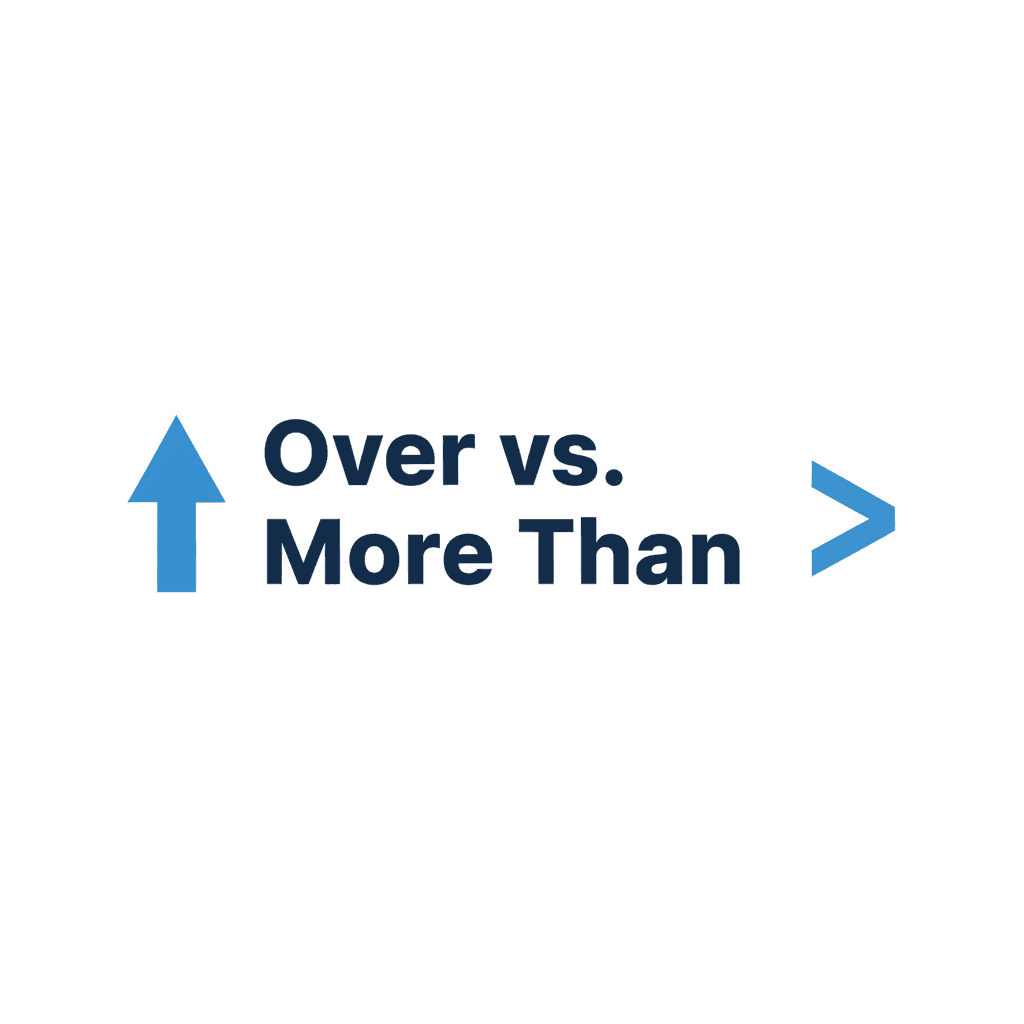 Over vs. More Than image