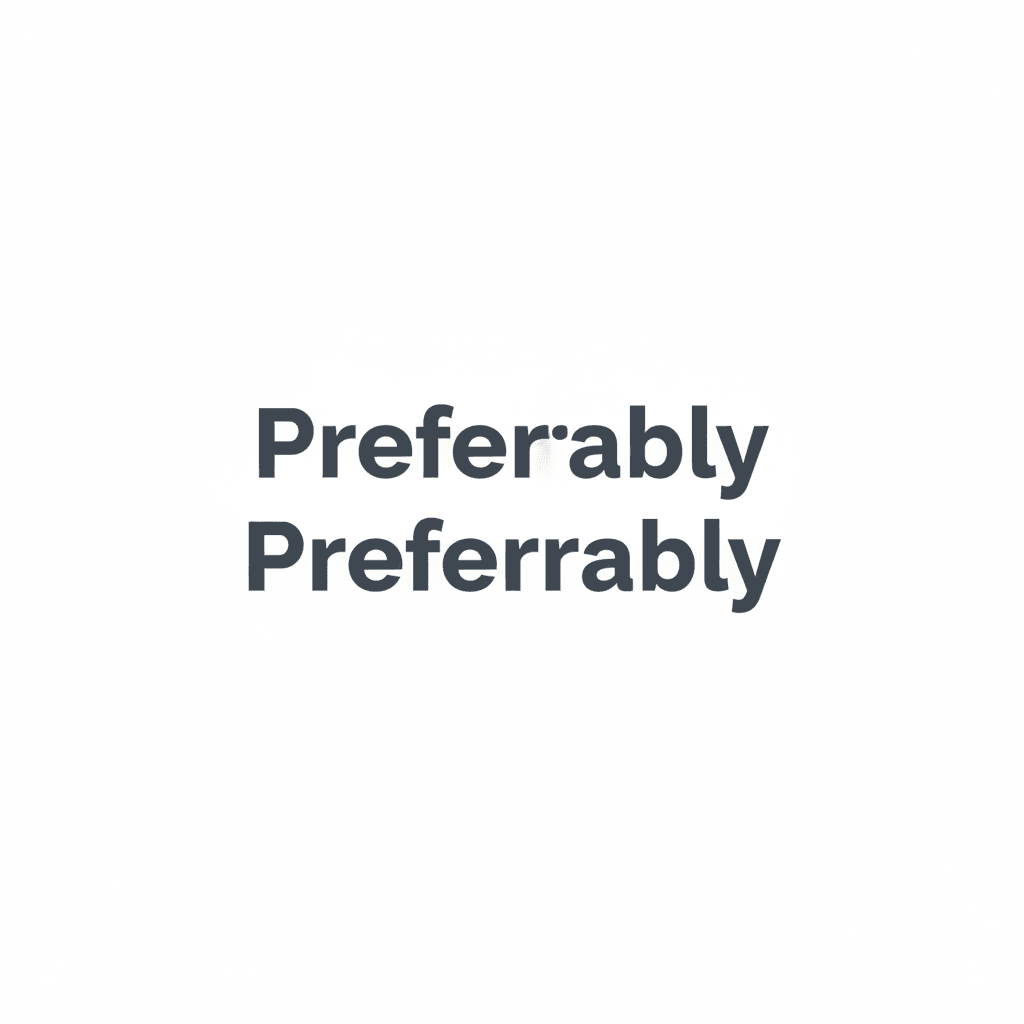 “Preferably” or “Preferrably image