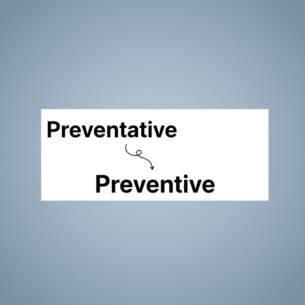 Preventative and Preventive image
