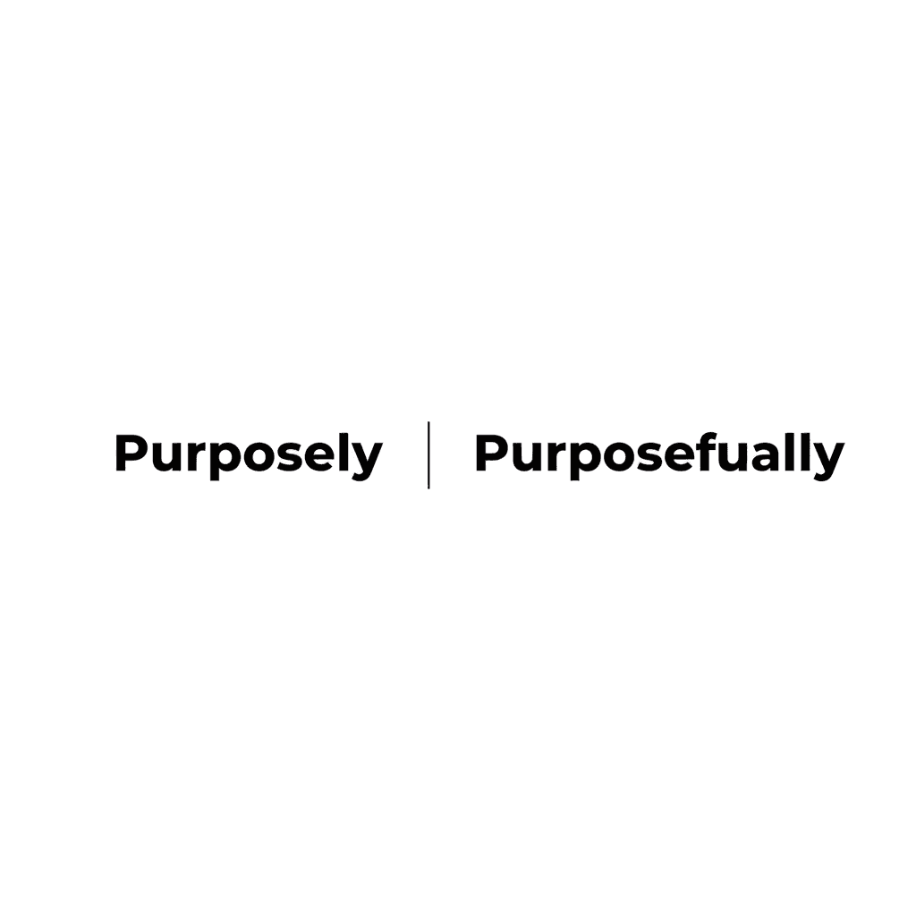 Purposely vs. Purposefully image