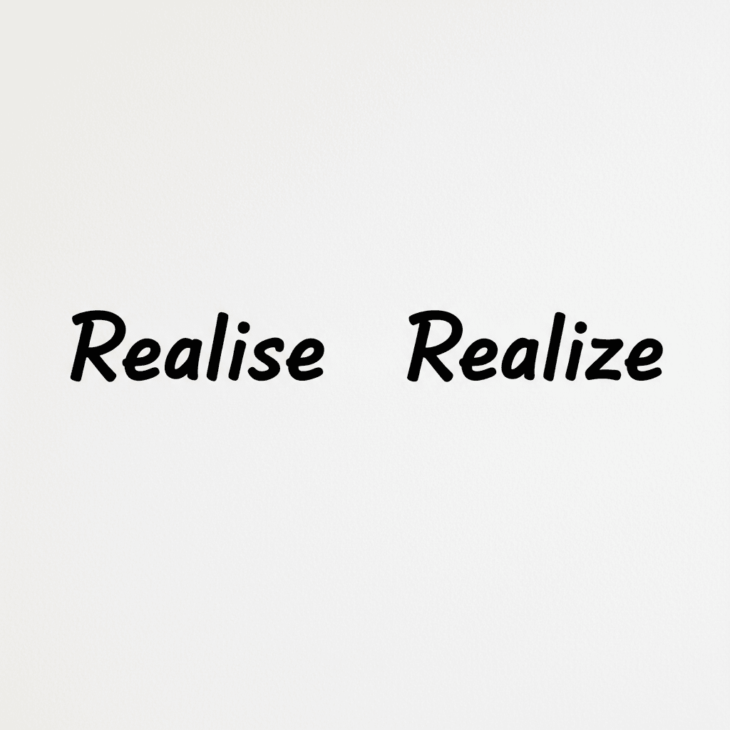 Realise or Realize image