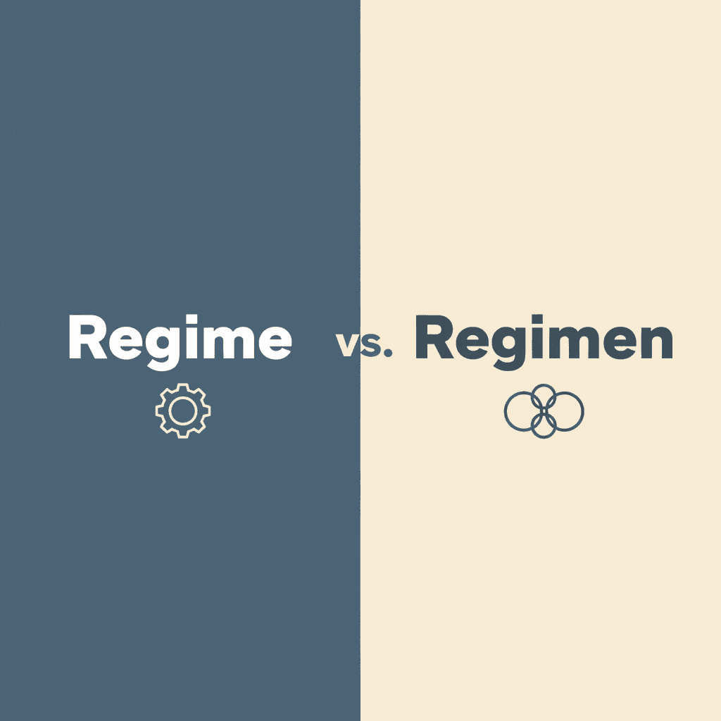Regime vs. Regimen image