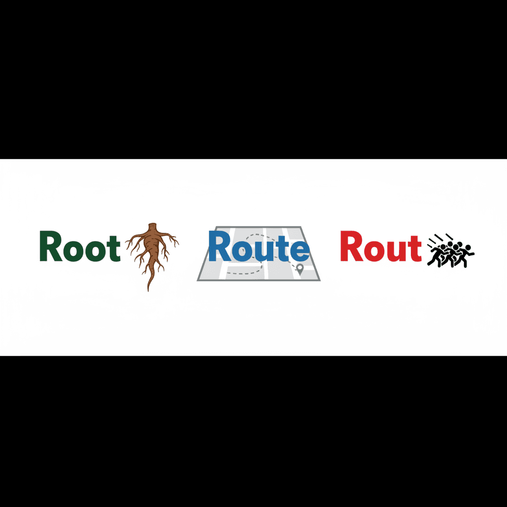 “Root”, “Route”, “Rout” image