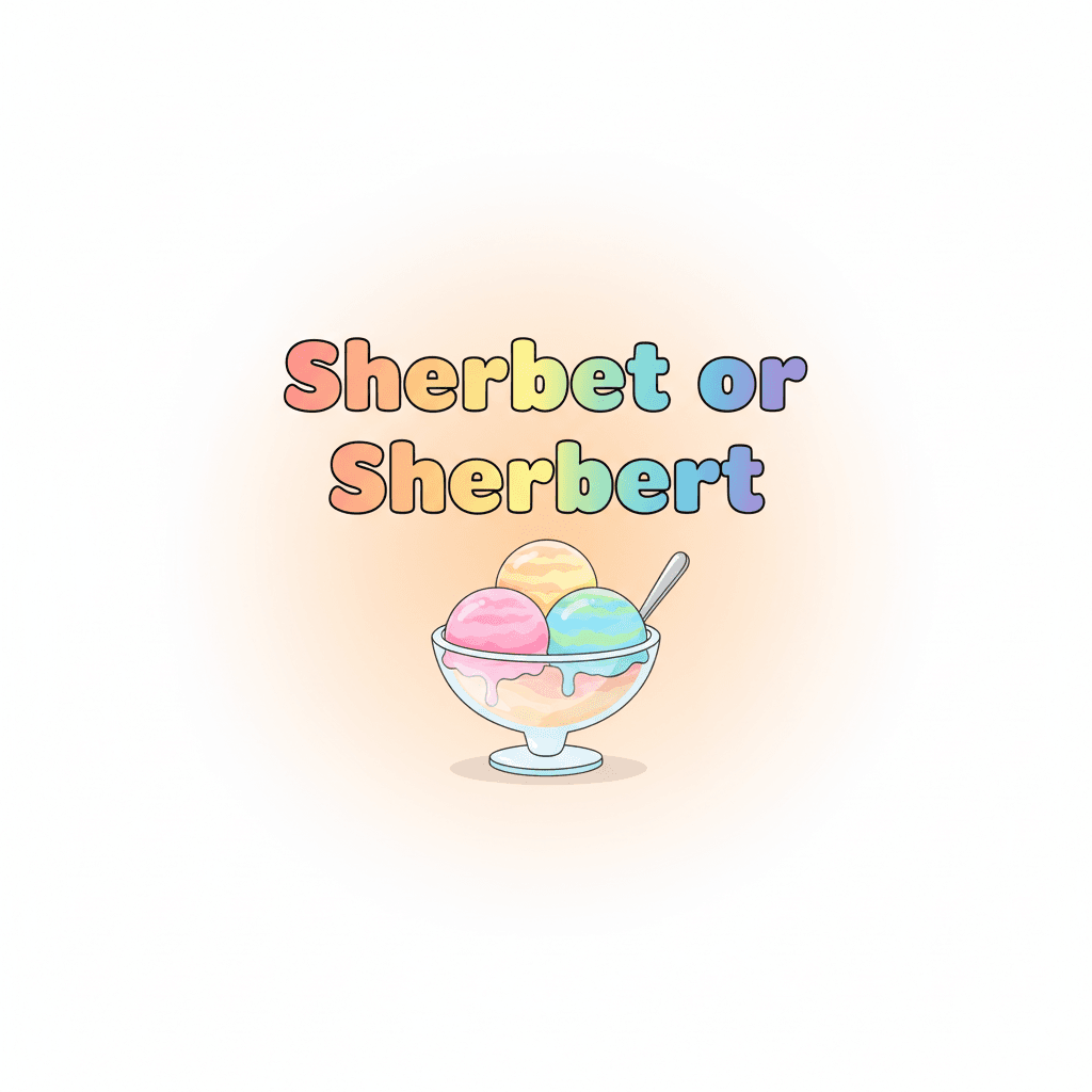 Sherbet or Sherbert image