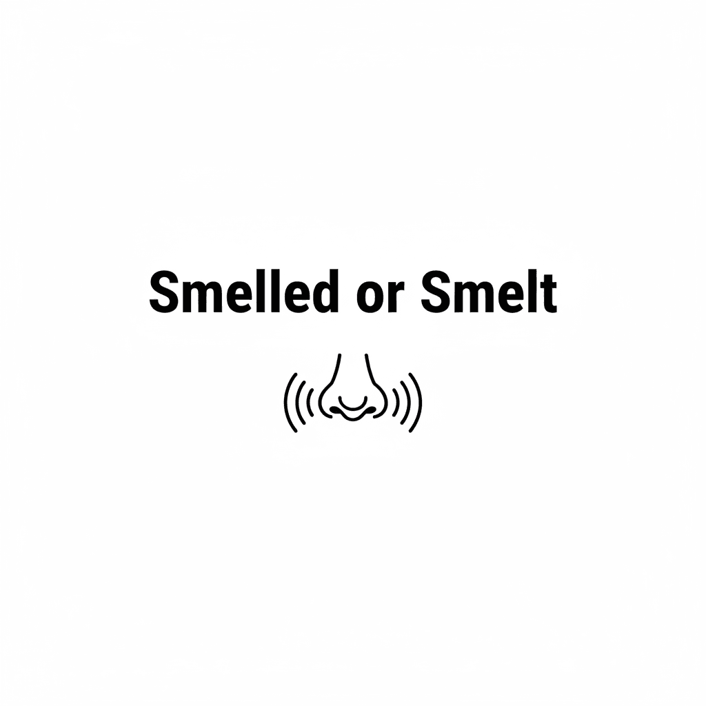 Smelled or Smelt image