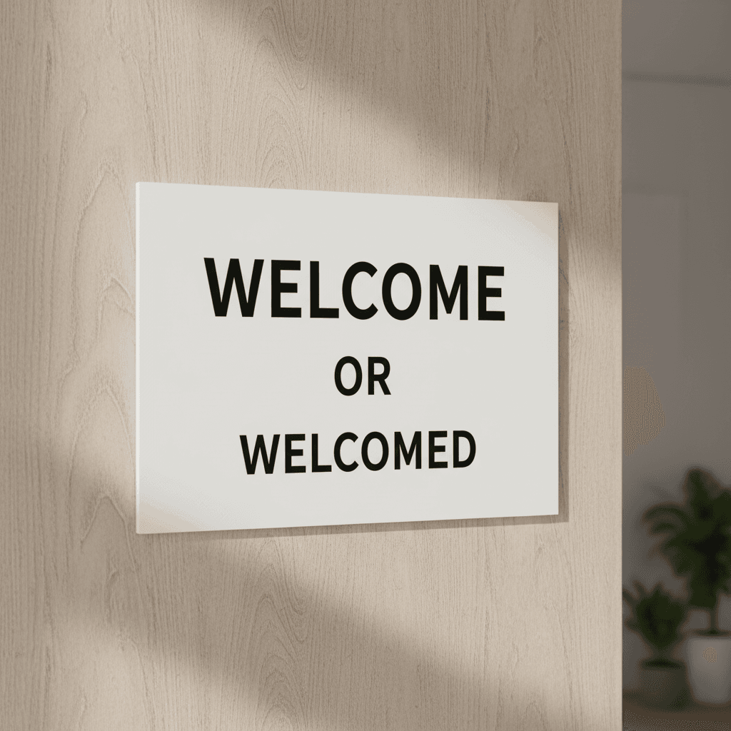 Welcome or Welcomed image