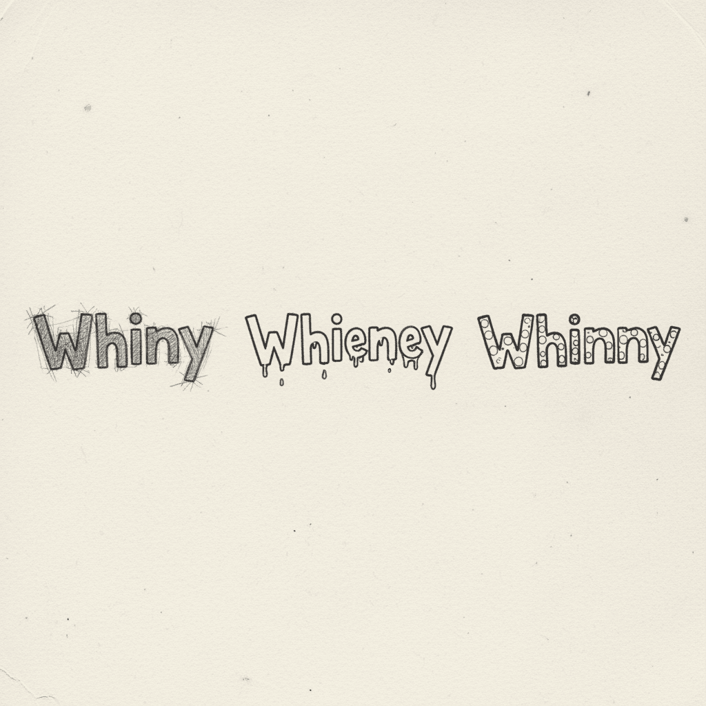 Whiny, Whiney, Whinny image